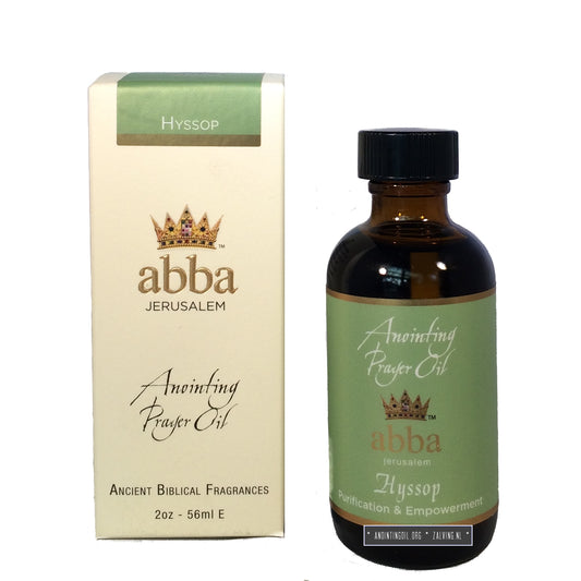 Aceite de unción de hisopo (fuego sagrado) de 2 oz