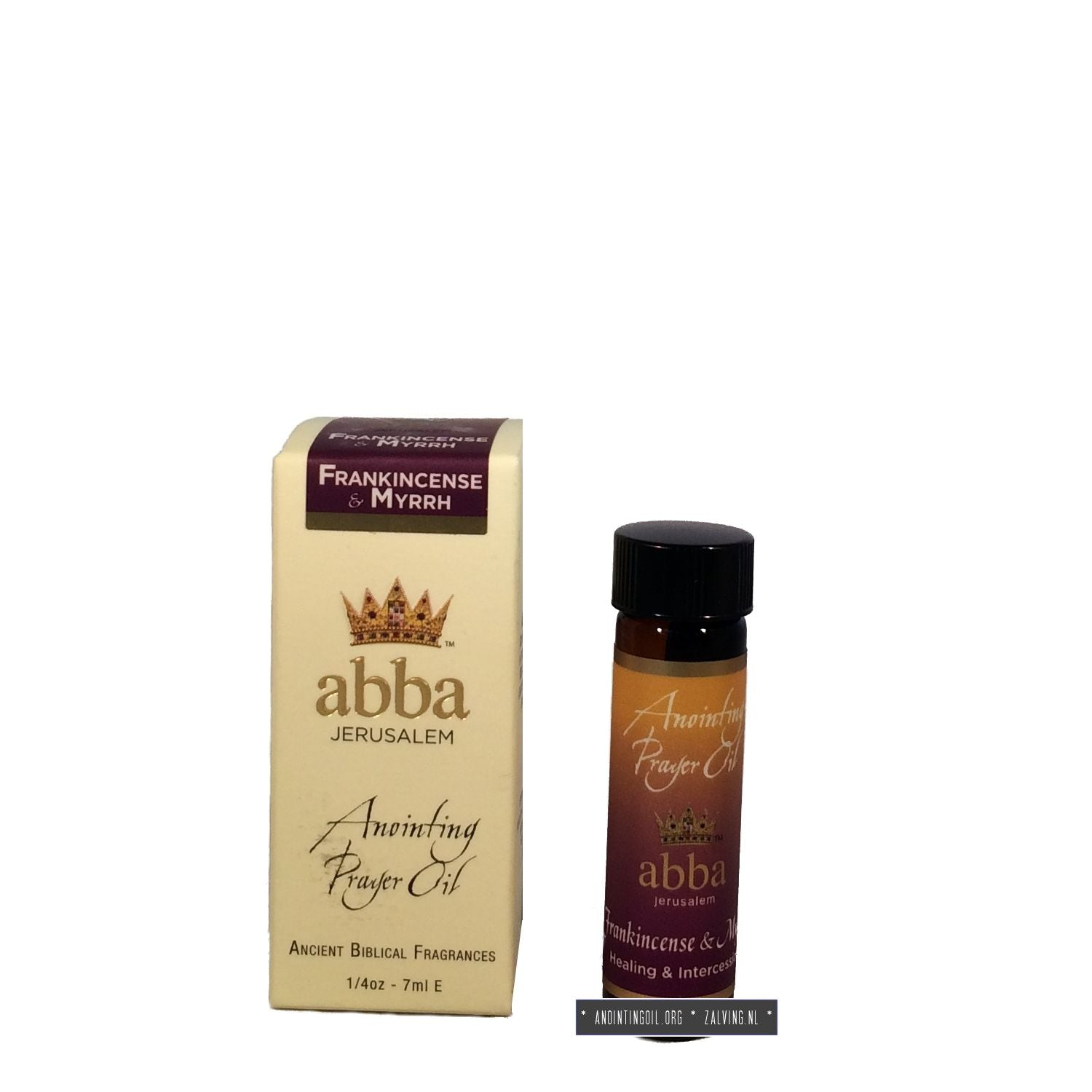 Anointing Oil - Myrrh - 6 Pack - 1/4 oz Glass Bottle w Screw lid