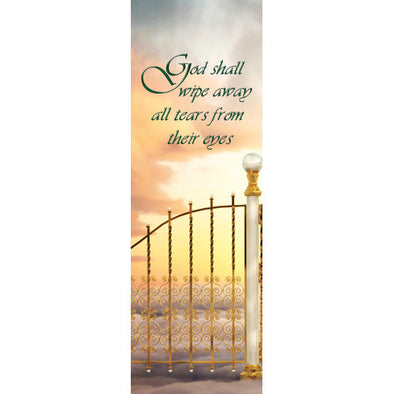 God shall wipe away all tears - Indoor Banner