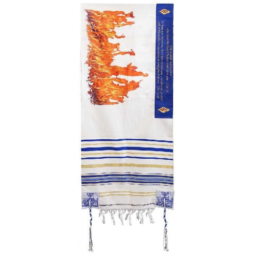 Prayer Shawl-Flame Of Pentecost (72" x 22")