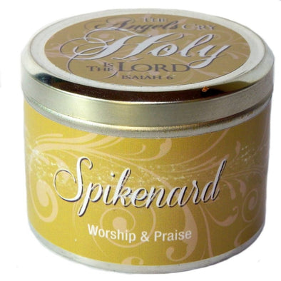Spikenard Fragrant Candle Tin (6 oz) - "The angels cry holy..."